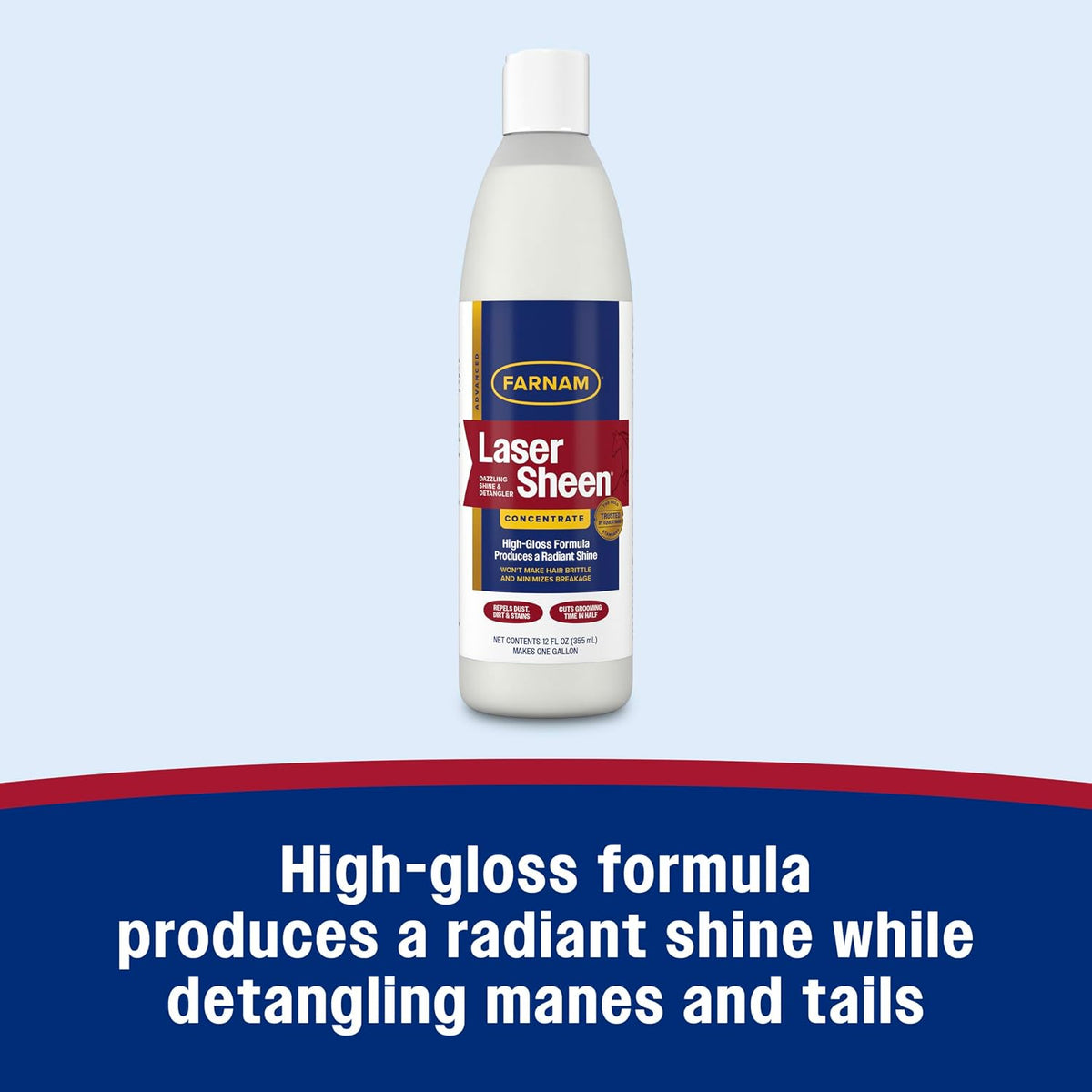 Farnam horse grooming concentrate label and packaging details