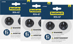PetSafe 6V pet collar replacement batteries side view showing twist lock design