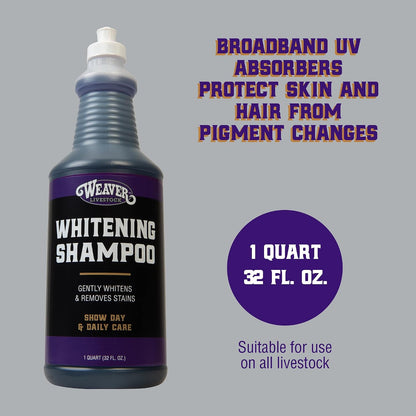 Coconut based cattle shampoo for stain removal and whitening.