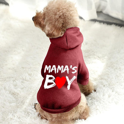 Imported USA premium pet sweatshirt showcasing durable graphic text design.