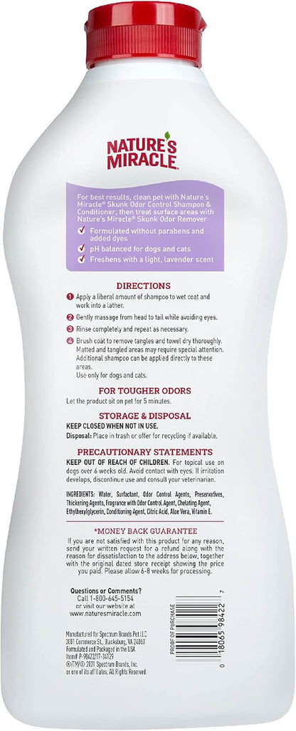 Nature's Miracle pet odor neutralizing shampoo lavender fragrance for dogs