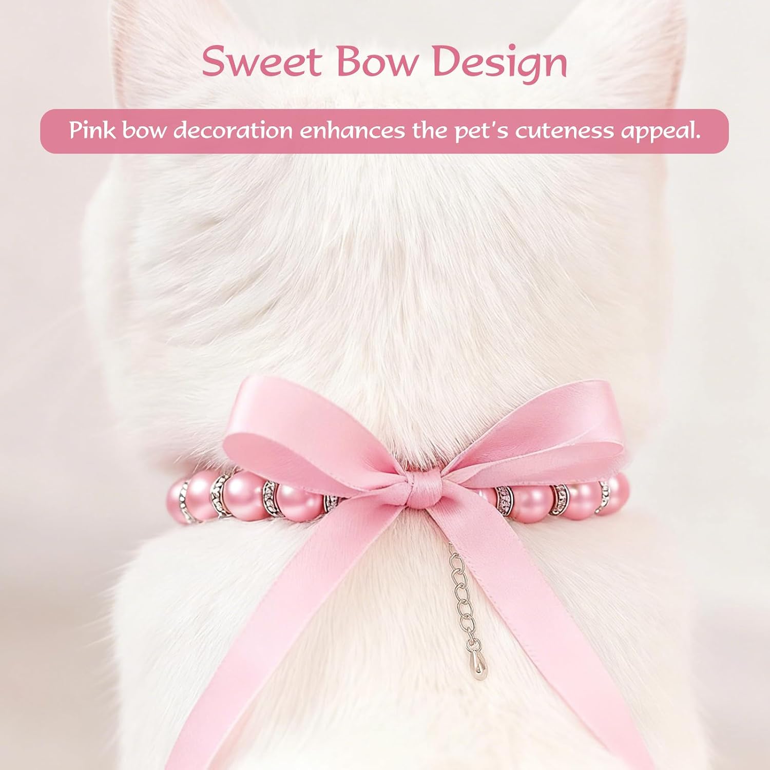 Attkryy dog and cat fashion necklace laid flat against a clean background.