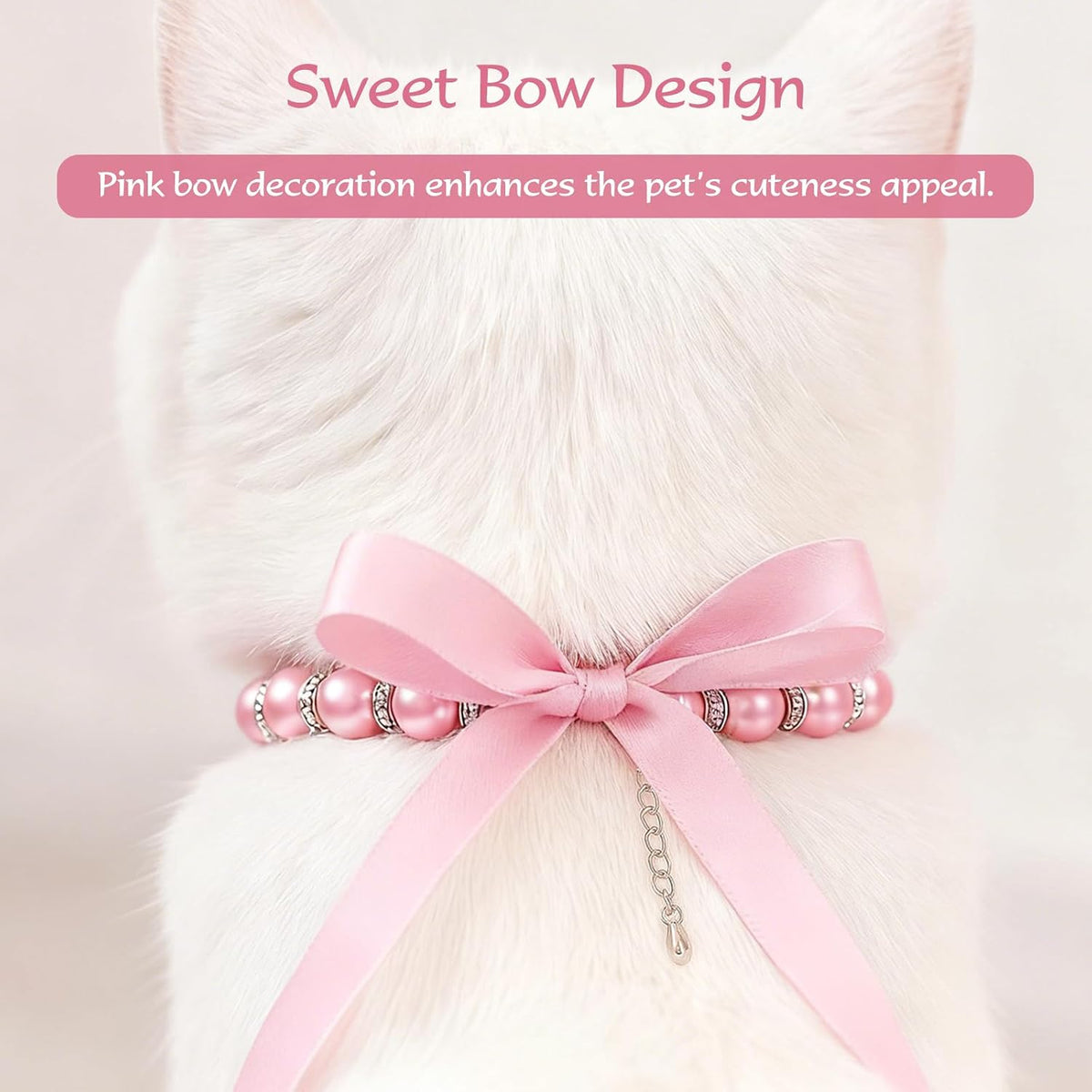 Attkryy dog and cat fashion necklace laid flat against a clean background.