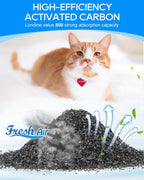 Close up view of natural pet safe charcoal odor remover bags for home use