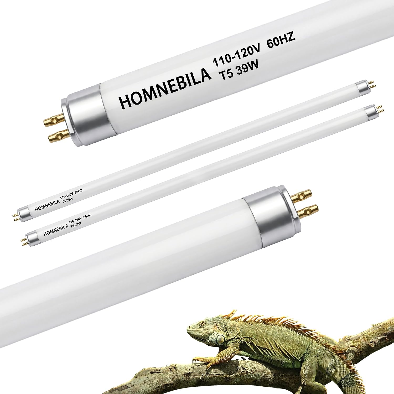 T5 10.0 UVB Reptile Light Fixture, T5 UVA UVB Light Tube Lamp Blub 24W 22" for Bearded Dragon, Tortoise,Desert Lizards,Leopard Gecko,Reptile & Amphibian Lamp - Image 10