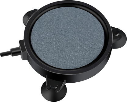 Aquaneat aquarium air stone disc 4 inch front view showing bubble diffuser surface