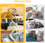Taglory reflective orange cat belt highlighting the smooth polished edges designed to prevent neck chafing.