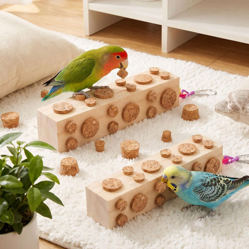Uyoupet interactive puzzle toy for cockatiels and lovebirds