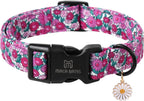 Maca Bates Cute Dog Collar with Rubber Duck Charm for Small Girl Boy Dogs, Green Yellow Ducks Pattern,Adjustable Durable Soft Collars for Male Female Puppy - Image 12