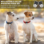 Stainless steel motion clapper inside silver pet training bell