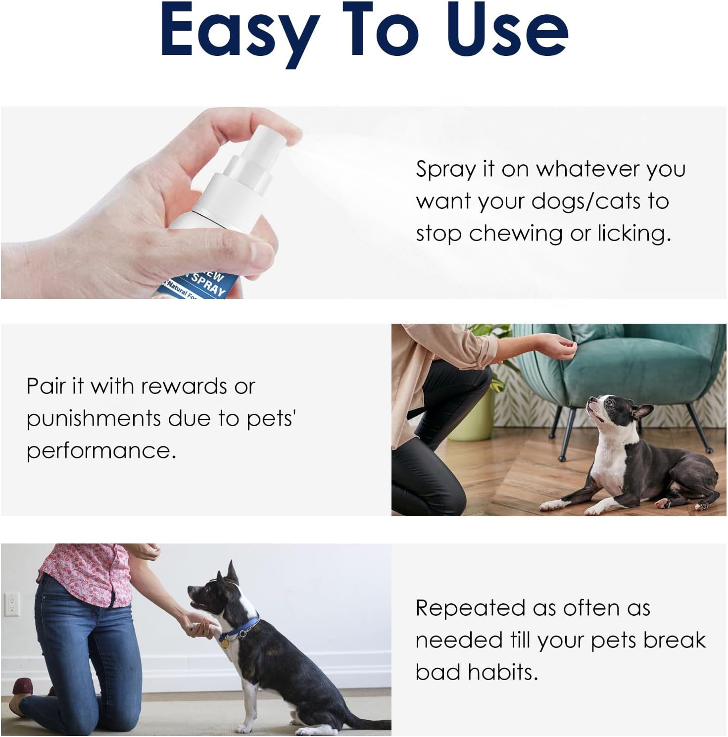 Bitter Apple Spray for Dogs -No Chew Spray for Dogs & Cats, pet Corrector to Stop Dogs from Chewing Furniture and Carpet,Indoor&Outdoor Use (50ml) - Image 9