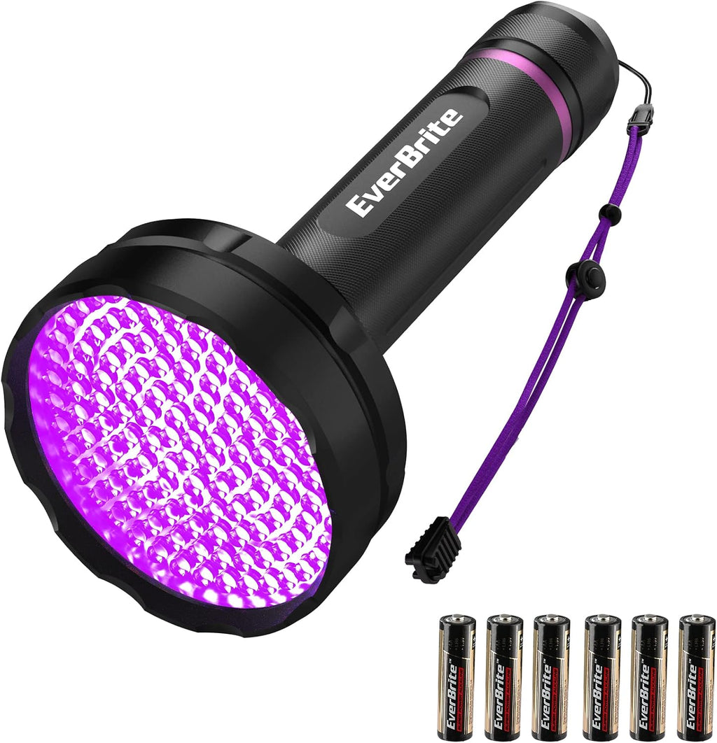 EverBrite UV Flashlight, 100 LED Blacklight Flashlights, 395nm Black Light Flashlight for Pet Urine Detection, Scorpions, Dry Stains, Bed Bug (Batteries Included) - Image 10