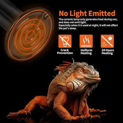 Infrared ceramic reptile heat bulb for turtles and lizards