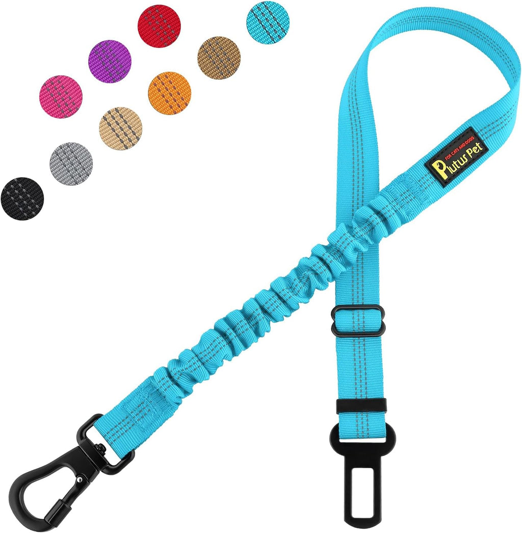 Plutus Pet Dog Seat Belt for Car, Adjustable Dog Car Harness with Carabiner Clip, Reflective Safety Dog Seatbelt Leash with Elastic Bungee, Black - Image 11
