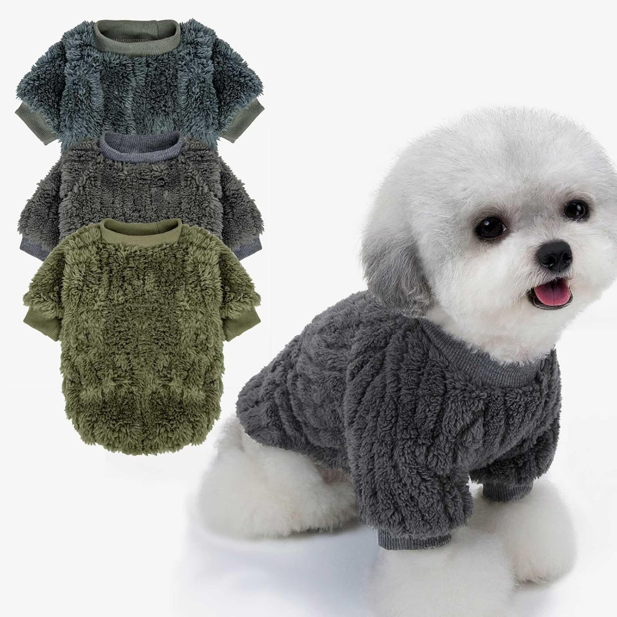 FabriCastle snug fit small pet apparel non bulky winter jackets