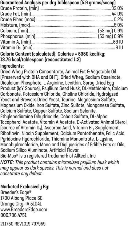 Revival Animal Health pet nursing supplement featuring IgY and Bio-Mos specialized formula ingredients