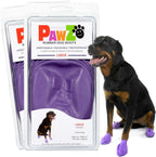 PawZ Rubber Dog Boots for Small Paws - All-Weather Waterproof Dog Shoes, Anti-Slip Traction for Rain, Snow, Mud & Hot Pavement - Pull-On Dog Booties, Orange - X-Small (1.5"-2") - Pack of 24 - Image 12