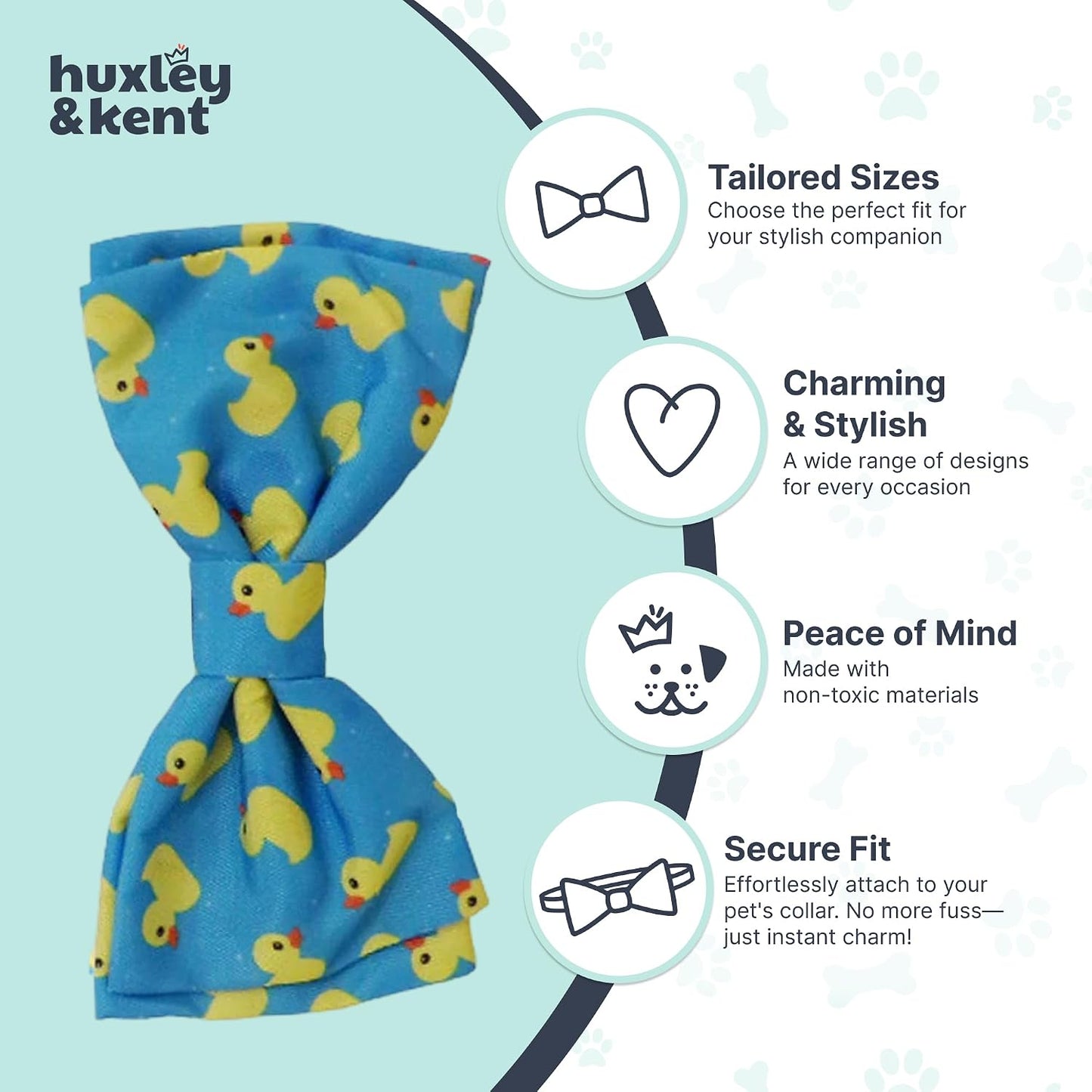 Huxley And Kent small four inch pet collar attachment on a bright background