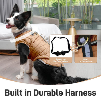 JoyDaog small breed dog jacket displaying the comfortable abdominal elastic design