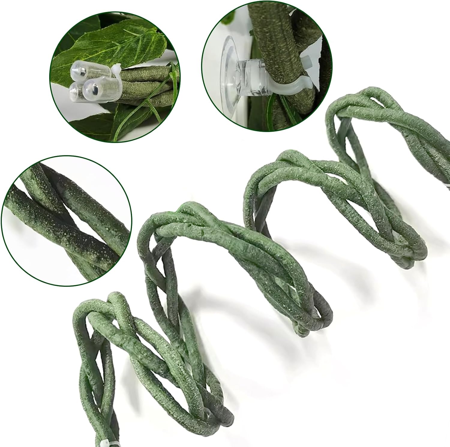 Gxsdj reptile climbing branch with chameleon on top