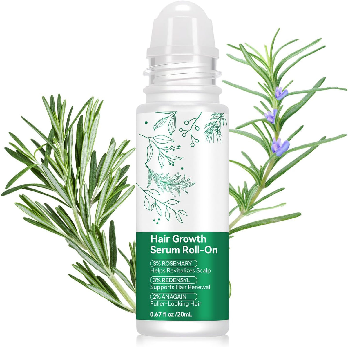 Pegciz Drumstone rosemary hair growth serum front view packaging