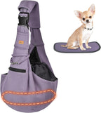 CUBY Dog and Cat Sling Carrier - Hands Free Reversible Pet Papoose Bag - Soft Pouch and Tote Design - Suitable for Puppy, Small Dogs Cats Outdoor - Image 13
