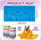 Close up view of Senonapo absorbent pet bath towel fabric
