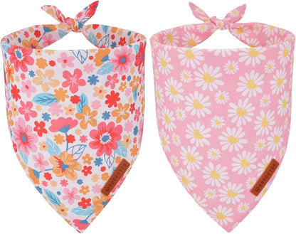 ADOGGYGO Star Dog Bandana 2 Pack, Reversible Red Blue Patriotic Pet Scarf Bib, Adjustable Fit 4th of July Star Bandanas for Medium Large Dogs Pets (Large) - Image 11