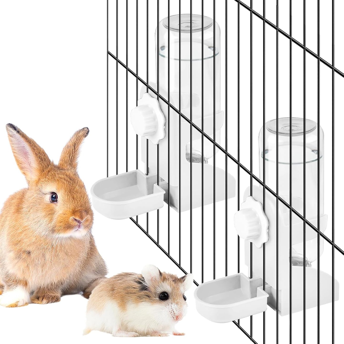 kathson Rabbit Water Dispenser for Cage 17 Oz Hanging Guinea Pig Water Bottle No Drip Gravity Automatic Bunny Water Bottle No Leak Small Animal Water Bottle for Chinchilla Ferret Hamster(Green - Image 8