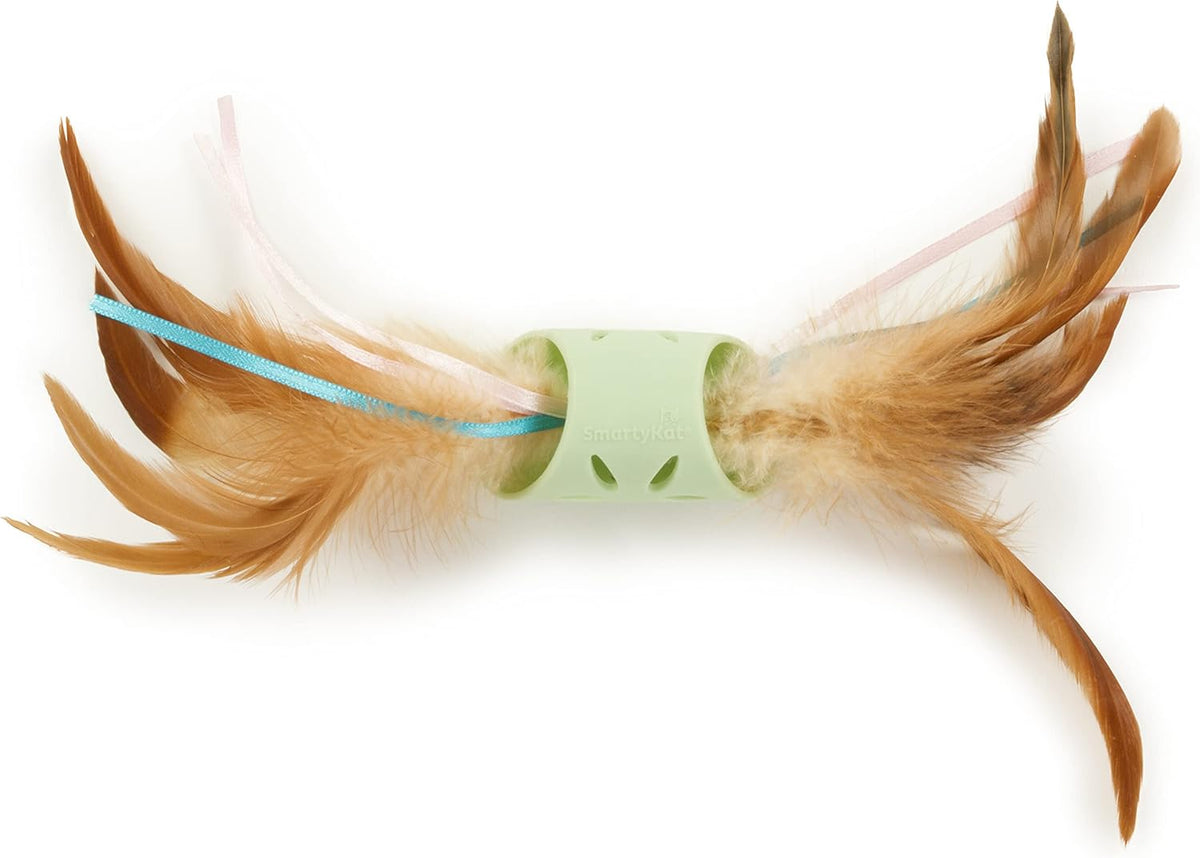 SmartyKat Flutter Balls Catnip Plush and Feather Cat Toys, Erratic Motion for Batting & Pouncing Fun for Cats & Kittens, Set of 2 - Image 11