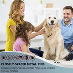 SKYPIA pet dandruff and hair lice detection comb close up view