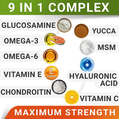 StrellaLab anti inflammatory omega three fish oil canine joint supplement