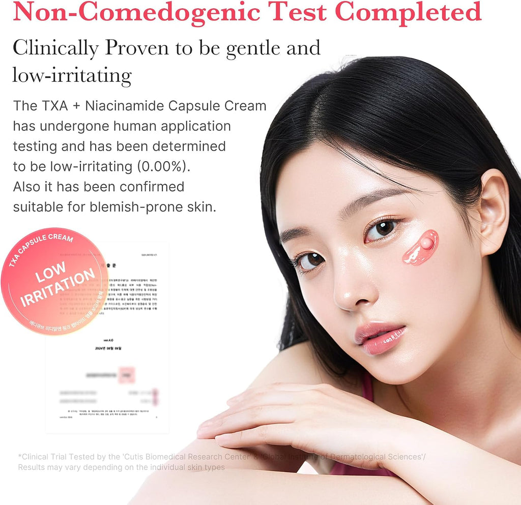 Encapsulated gel texture and beads of Medicube moisturizer
