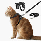 Plutus Pet Adjustable Cat Harness and Leash Set, Quick Release, Escape Proof Nylon Vest with Leather Trim for Kitten, Small Medium Large Cats, Brown - Image 13