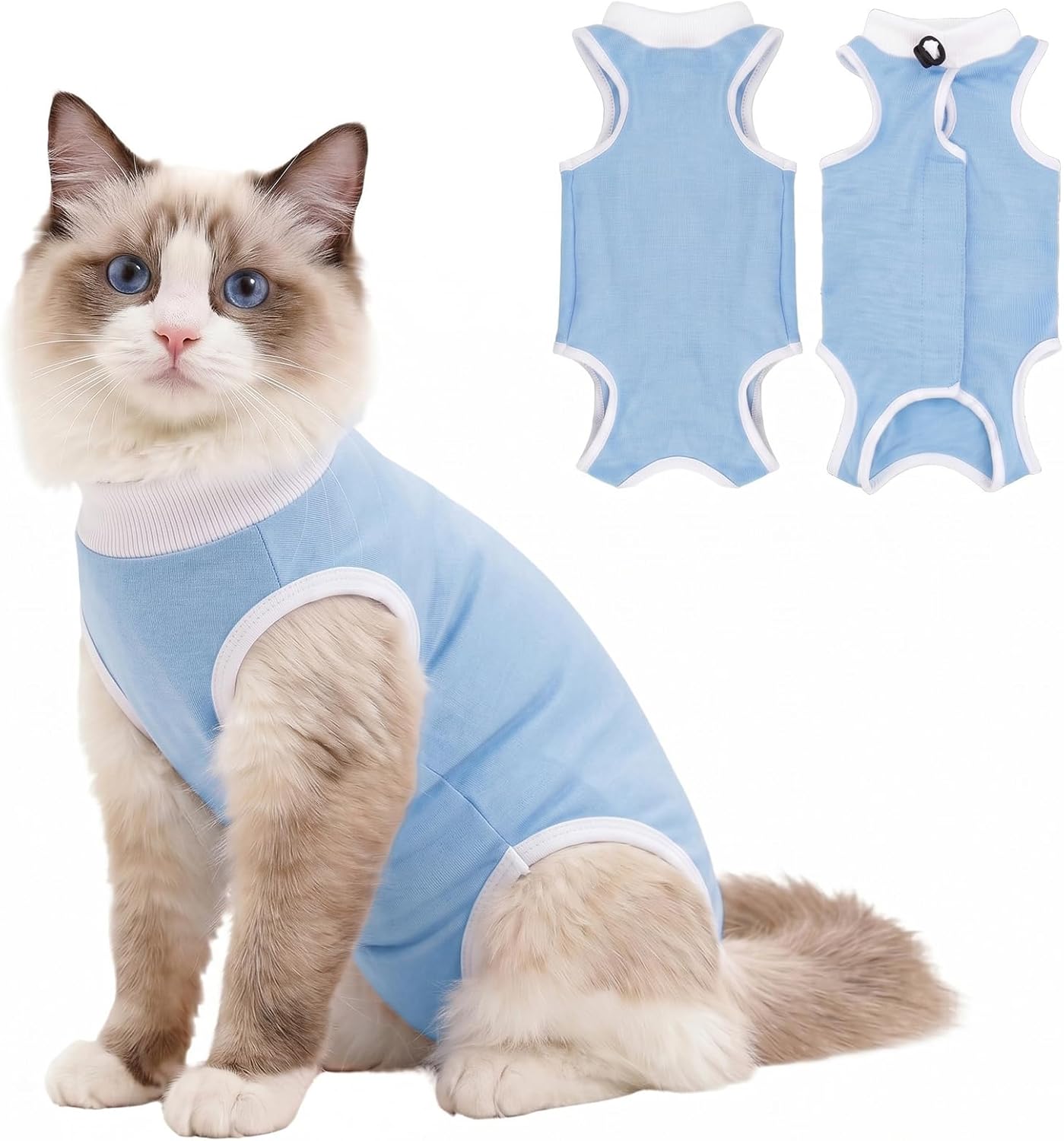 Coppthinktu Cat Recovery Suit Female for Surgical Abdominal Wounds, Breathable Cat Onesie for Cats After Surgery Bodysuit Female, Kitten Recovery Suit Cone of Shame Alternative Anti Licking - Image 10