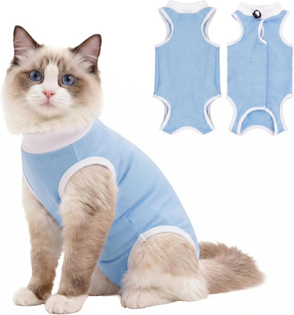Coppthinktu Cat Recovery Suit Female for Surgical Abdominal Wounds, Breathable Cat Onesie for Cats After Surgery Bodysuit Female, Kitten Recovery Suit Cone of Shame Alternative Anti Licking - Image 10