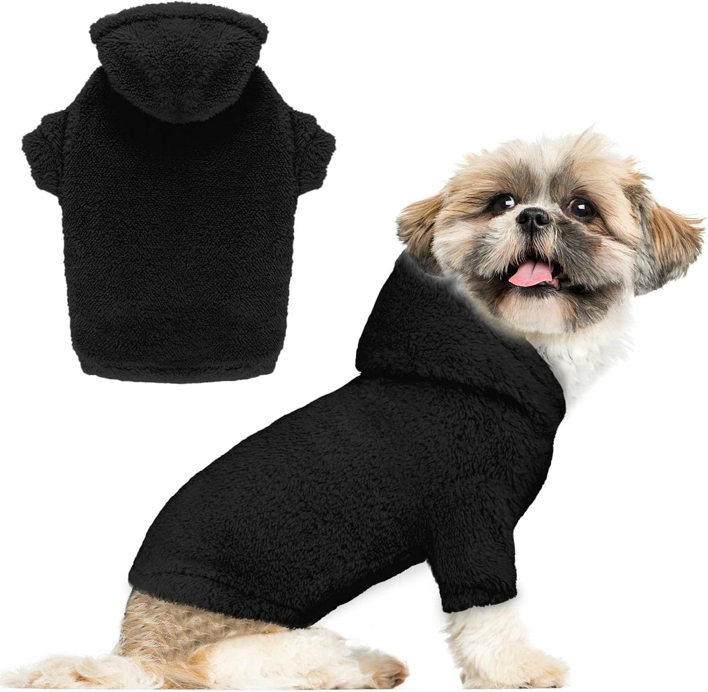 Fuzzy Dog Sweaters for Large Dogs Pet Hoodie Clothes Warm Soft Pet Coats Hooded Sweatshirt Dog Hoodie for Large Dogs(Pink-L) - Image 11