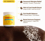 Peanut butter flavored PENPEN anti itch chews for immune support