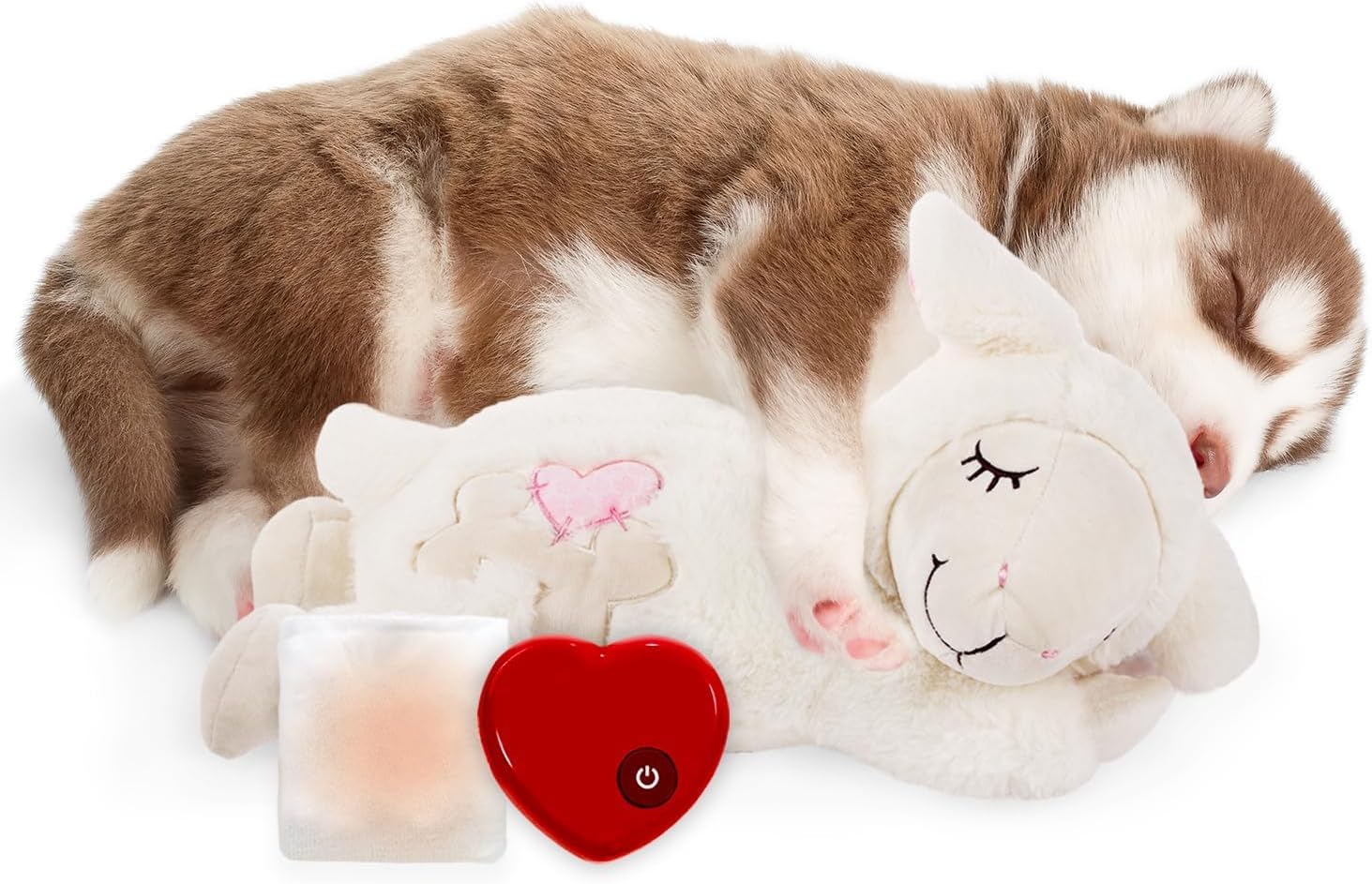 ALL FOR PAWS Heartbeat Dog Toy for Puppy - Dog Anxiety Relief & Behavioral Training | Puppy Heartbeat Stuffed Animal Plush Toy | Perfect for Dog Sleep Aid - Image 10
