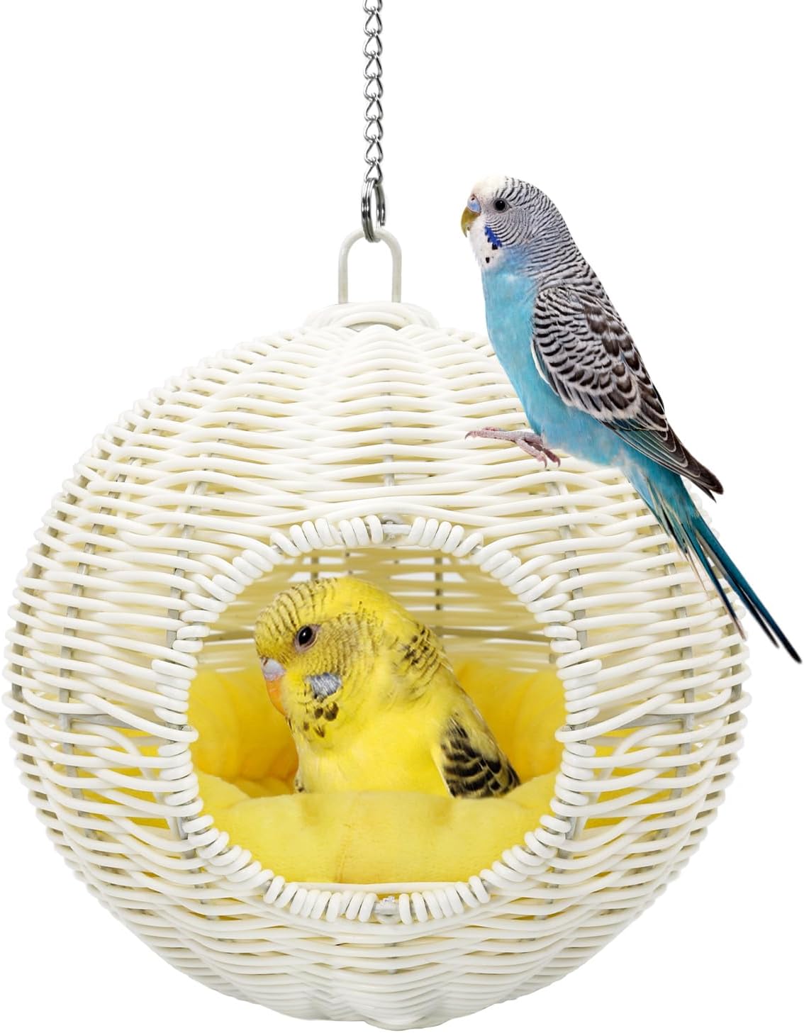 Chewproof Steel Frame Bird Nest for Cage, Washable Small Bed Hammock - Image 9