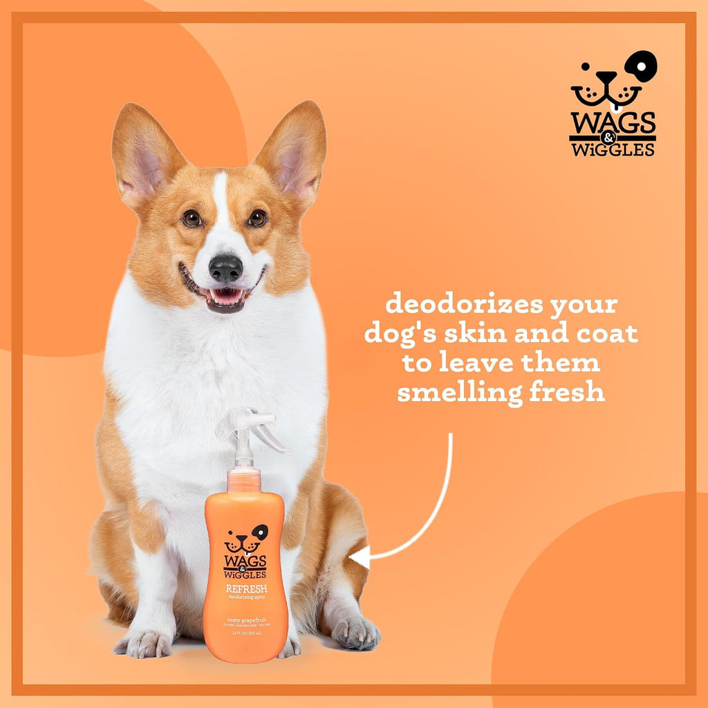 Wags and Wiggles dog deodorizing spray 12 fluid ounces bottle