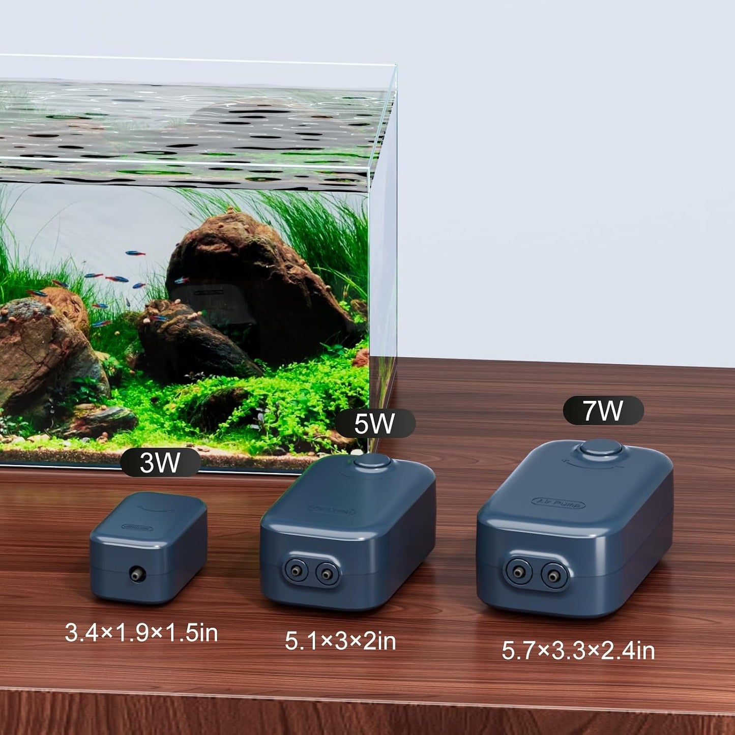 Components of the Fksc aquarium aerator kit