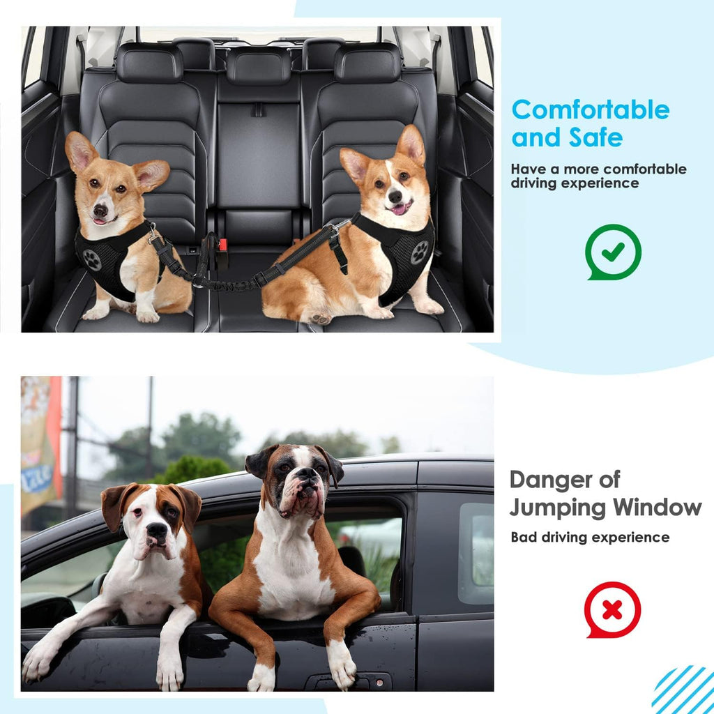 Universal buckle detail on SlowTon dog car seat belt