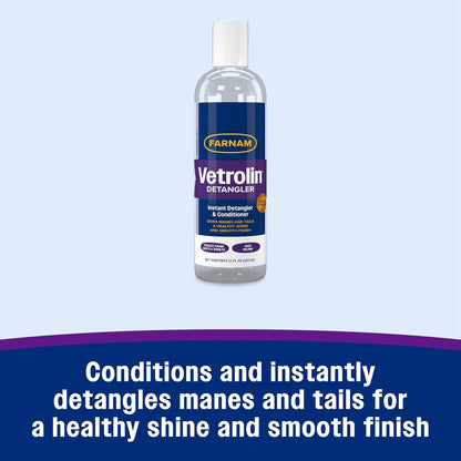 Farnam Vetrolin premium conditioning formula for removing knots in horse hair