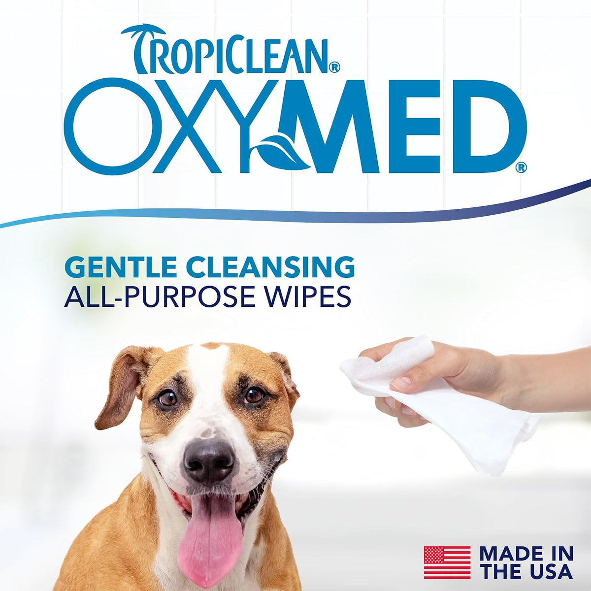 TropiClean dog and cat cleansing wipes for sensitive paws and undercarriages