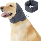 Bzettlba dog and cat calming hat grey color front view for pet anxiety