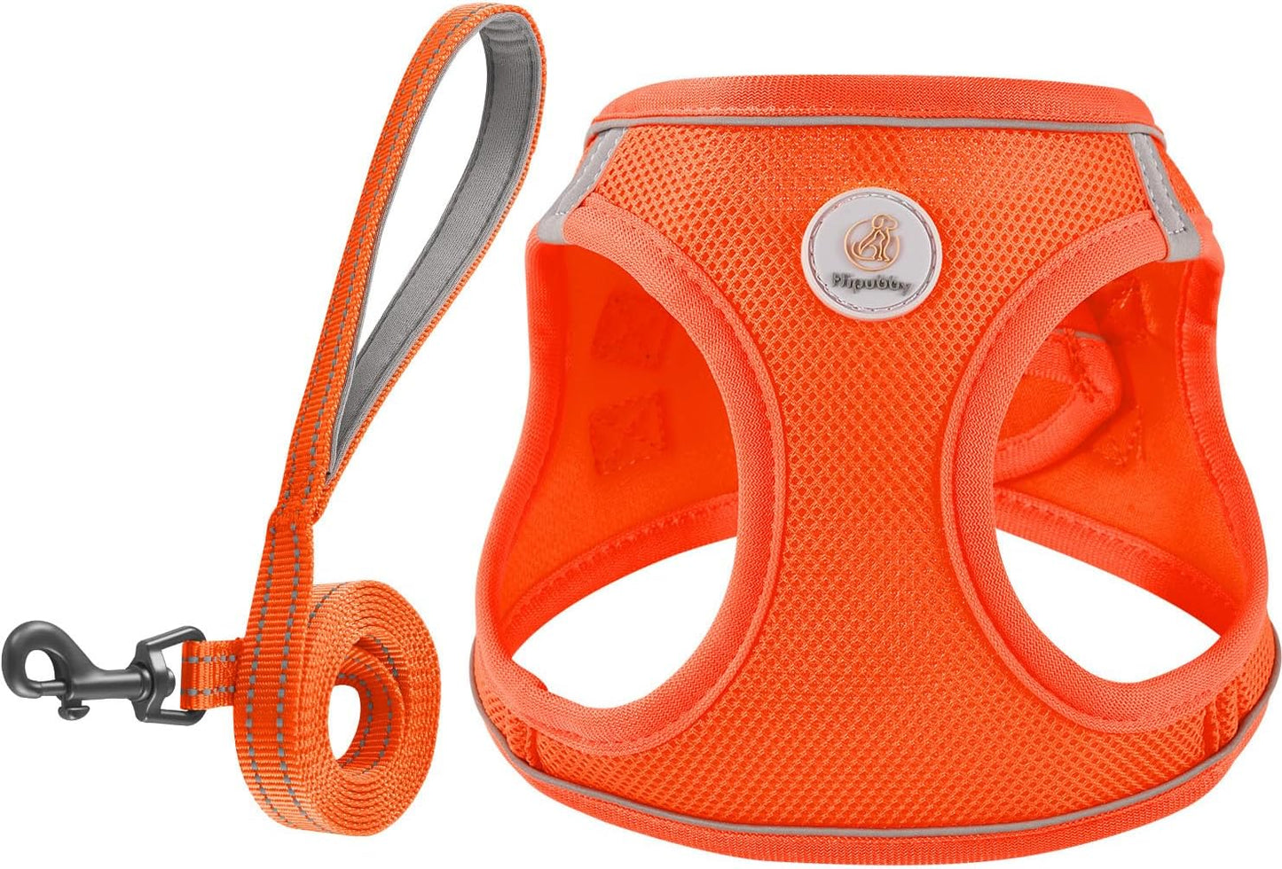 Hipubby Dog Harness and Leash Set, No Pull Soft Mesh Puppy Harness for Small Medium Dogs, Cats - Step in Reflective Breathable Lightweight Vest Harness for Walking, Training - Pink, XS - Image 10