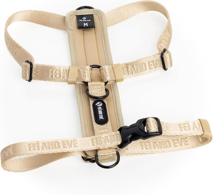 Fei and Eve Moxie Dog Harness Champagne size small front view