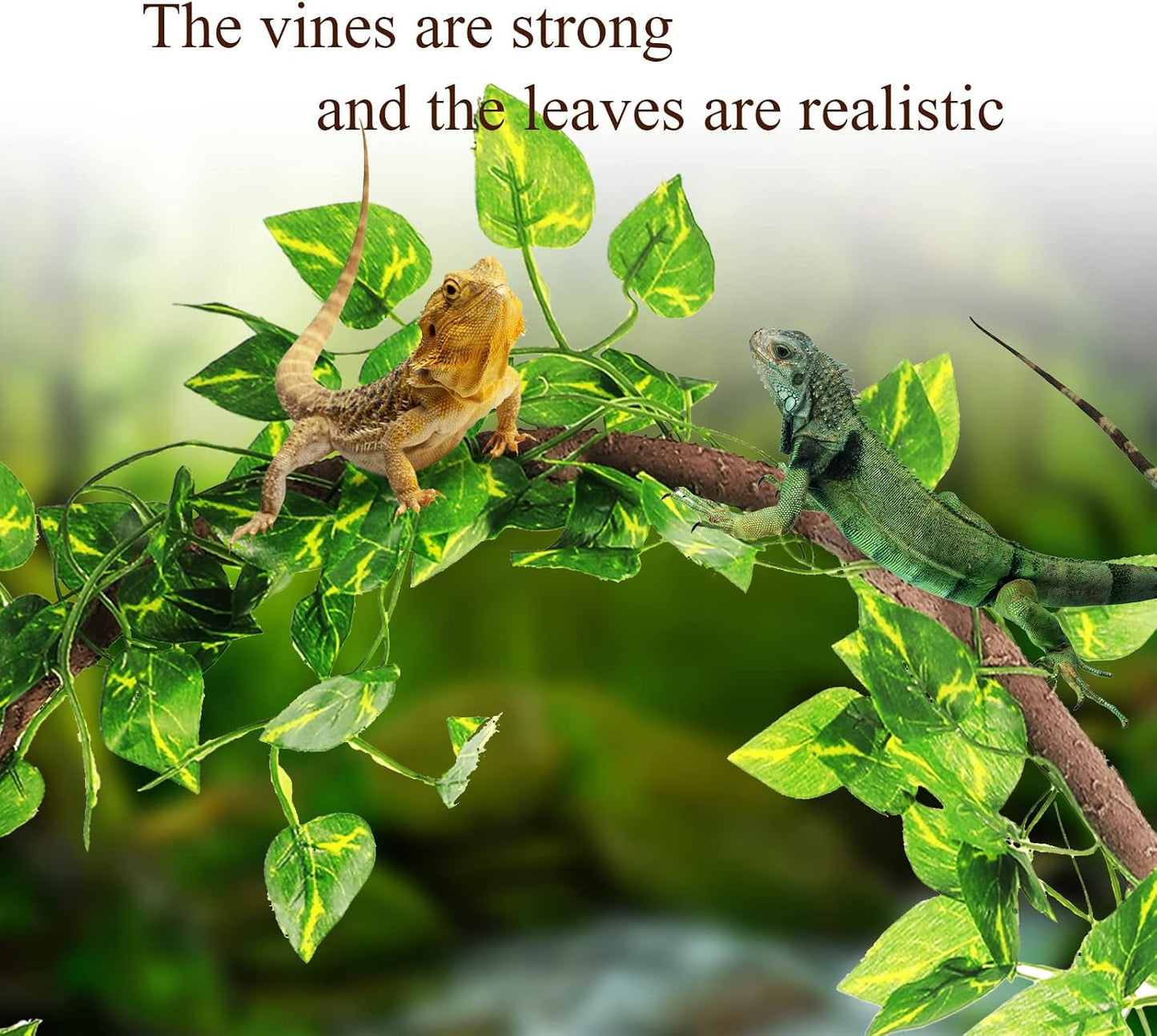 Flexible metal wire core detail of Canlierr reptile vine