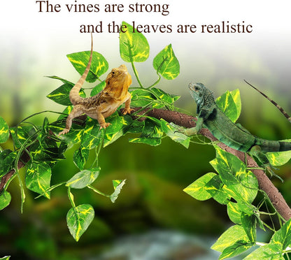 Flexible metal wire core detail of Canlierr reptile vine
